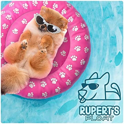 בריכת הכלבים הציפה של רופרט צף | כסאות חופה מתנפחים לחיות מחמד | רפסודות מים לכלבים וגורים קטנים